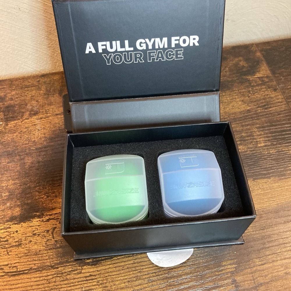 JAWZRSIZE Pop N Go Jaw Exerciser 2 Pack Neck‎ Face Strength Trainer Fitness